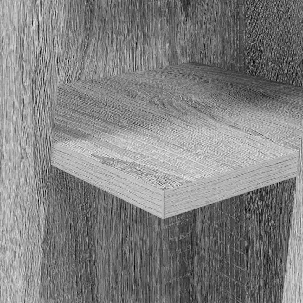Hjørneskab Grå Sonoma 27,5x27x102cm Konstrueret træ