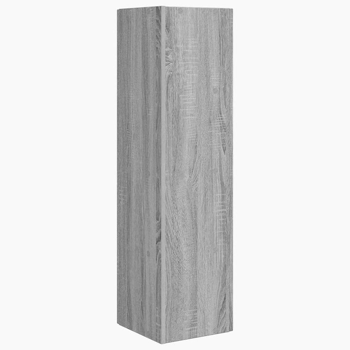 Hjørneskab 27,5x27x102cm Konstrueret træ Grå Sonoma