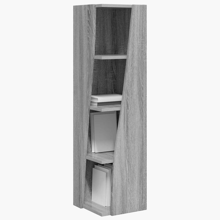Hjørneskab 27,5x27x102cm Konstrueret træ Grå Sonoma