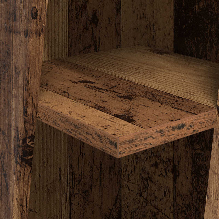Hjørneskab Gammelt træ 27,5x27x102cm Konstrueret træ
