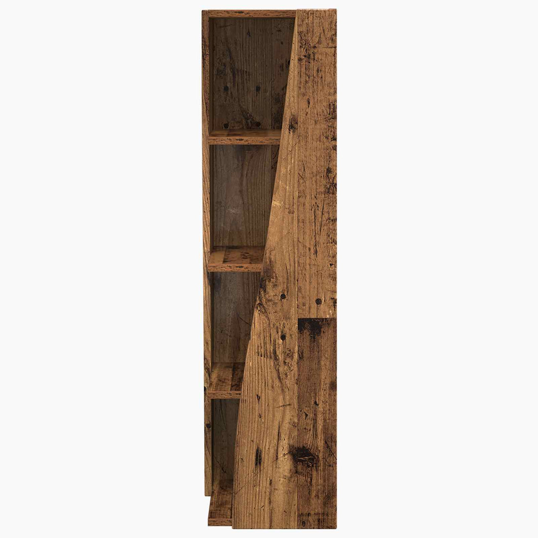 Hjørneskab Gammelt træ 27,5x27x102cm Konstrueret træ