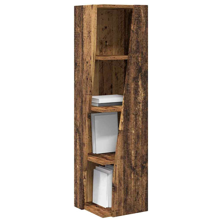 Hjørneskab Gammelt træ 27,5x27x102cm Konstrueret træ