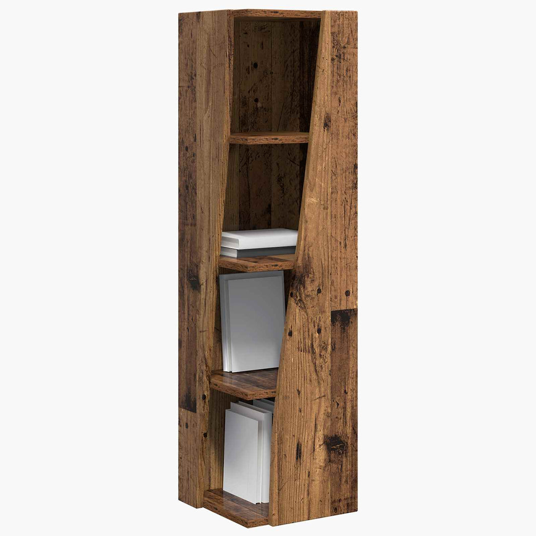 Hjørneskab Gammelt træ 27,5x27x102cm Konstrueret træ