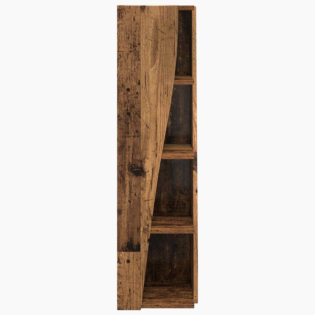Hjørneskab Gammelt træ 27,5x27x102cm Konstrueret træ