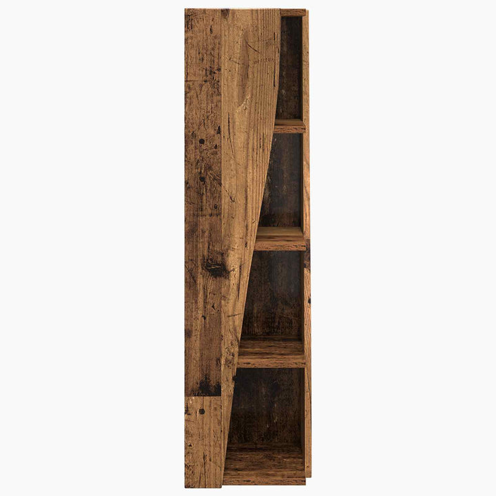 Hjørneskab Gammelt træ 27,5x27x102cm Konstrueret træ