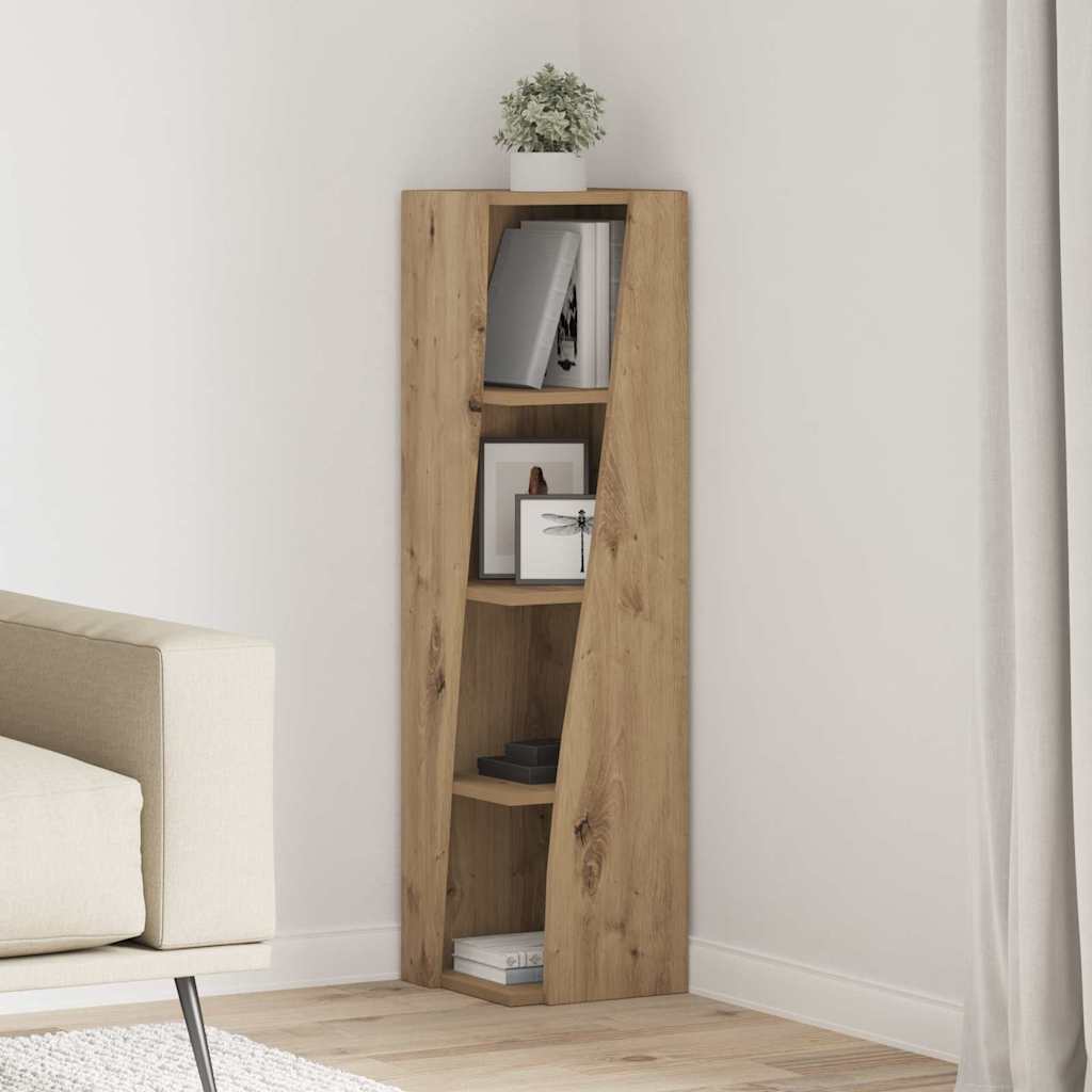 Hjørneskab Artisan Egetræ 27,5x27x102cm Konstrueret træ