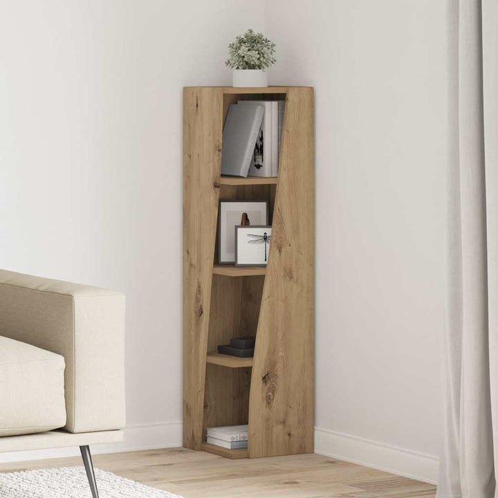Hjørneskab Artisan Egetræ 27,5x27x102cm Konstrueret træ