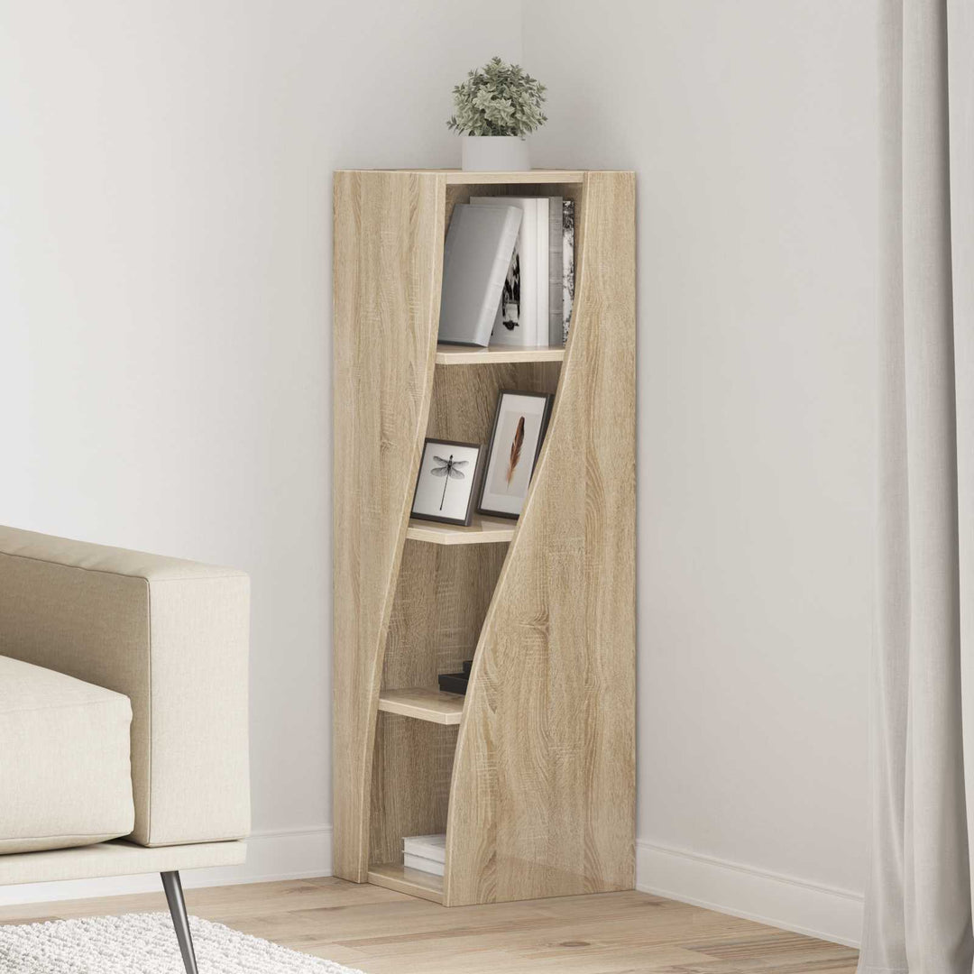 Hjørneskab Sonoma eg 32x32x102cm Konstrueret træ