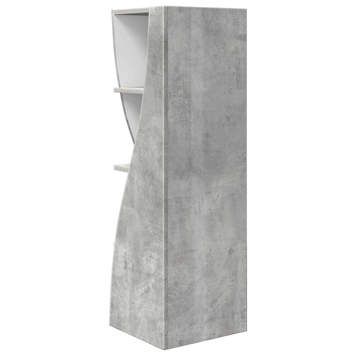 Hjørneskab Beton Grå 32x32x102cm Konstrueret træ