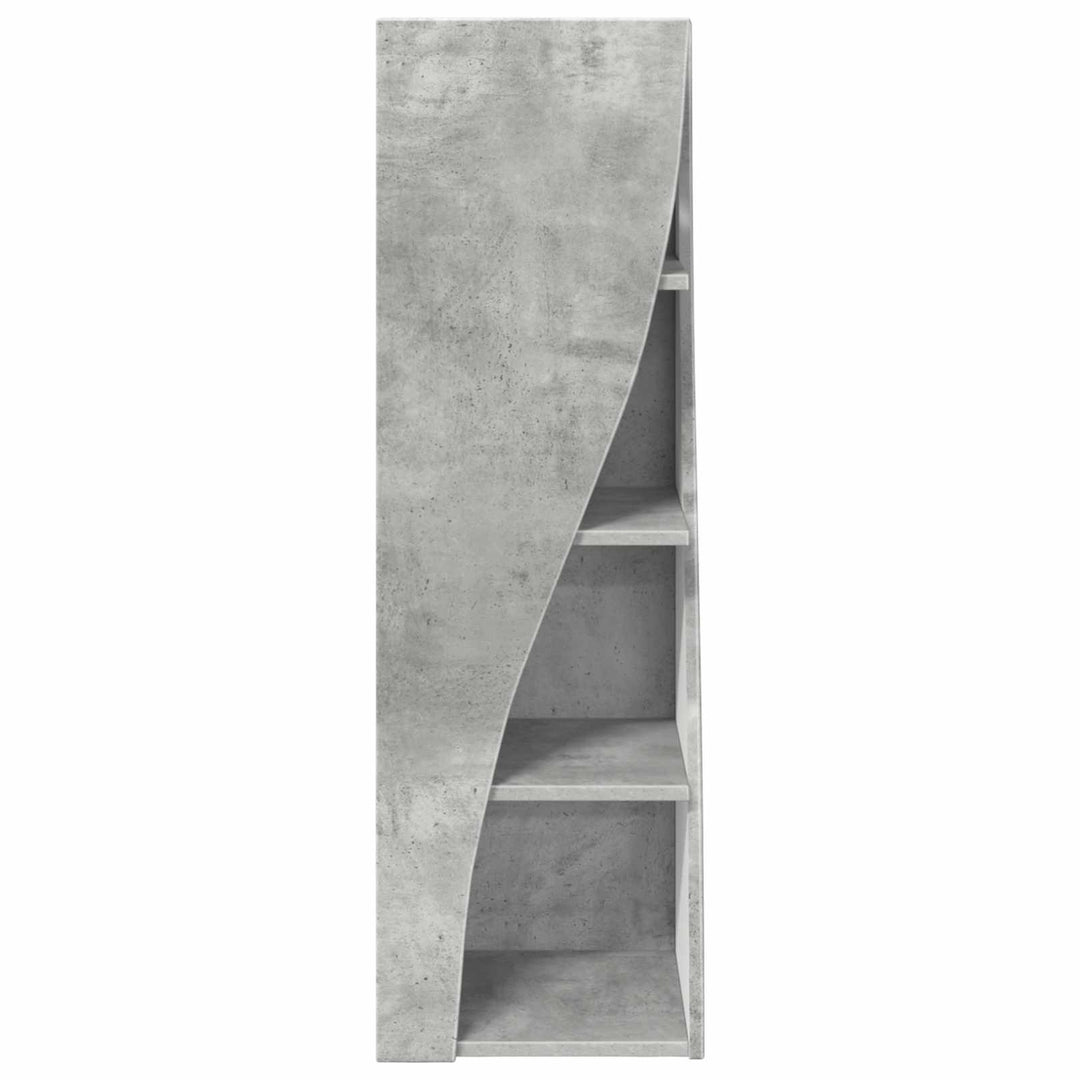 Hjørneskab Beton Grå 32x32x102cm Konstrueret træ