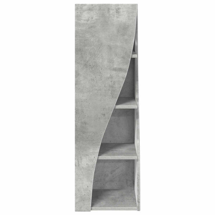 Hjørneskab Beton Grå 32x32x102cm Konstrueret træ