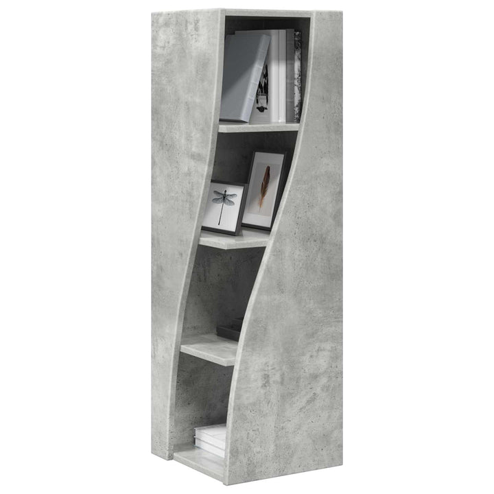 Hjørneskab Beton Grå 32x32x102cm Konstrueret træ