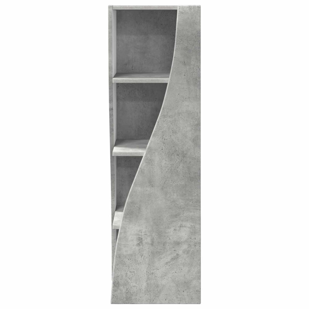 Hjørneskab Beton Grå 32x32x102cm Konstrueret træ