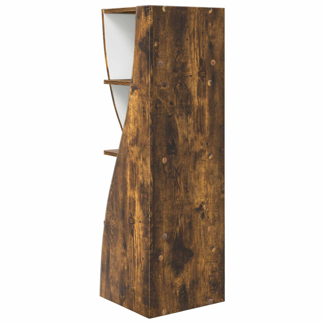 Hjørneskab Røget eg 32x32x102cm Konstrueret træ