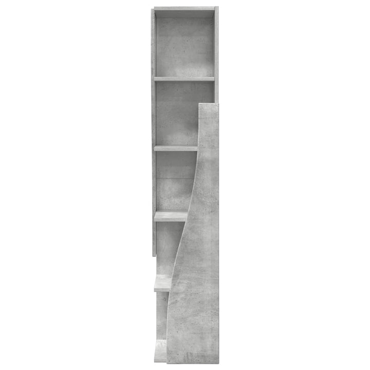 Hjørneskab 27,5x27x140cm Konstrueret træ Beton Grå