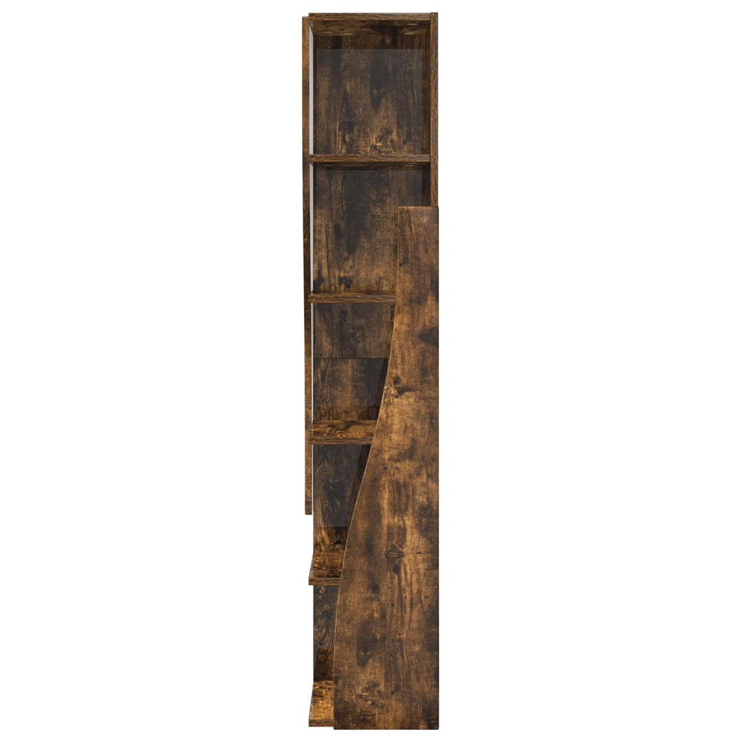 Hjørneskab 27,5x27x140cm Konstrueret træ Røget eg