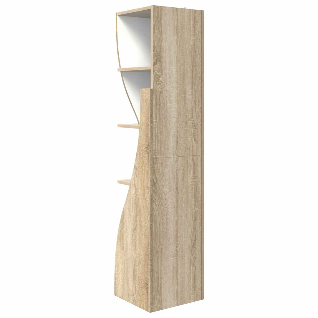 Hjørneskab 32x32x140cm Konstrueret træ Sonoma eg