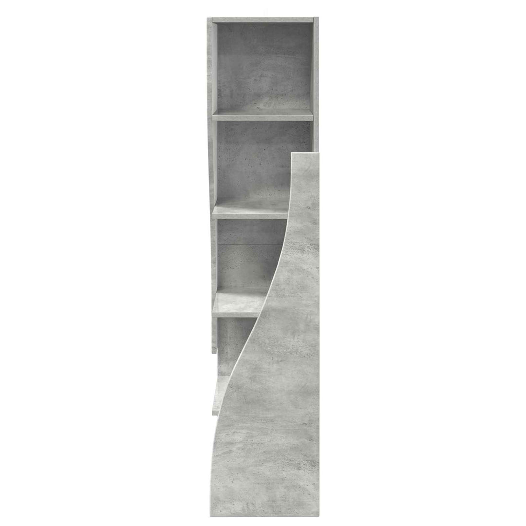 Hjørneskab 32x32x140cm Konstrueret træ Beton Grå