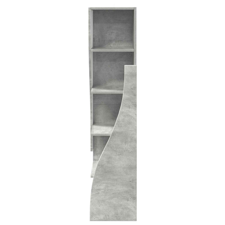 Hjørneskab 32x32x140cm Konstrueret træ Beton Grå