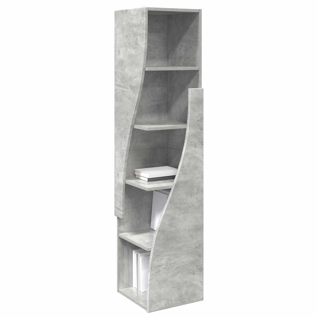 Hjørneskab 32x32x140cm Konstrueret træ Beton Grå