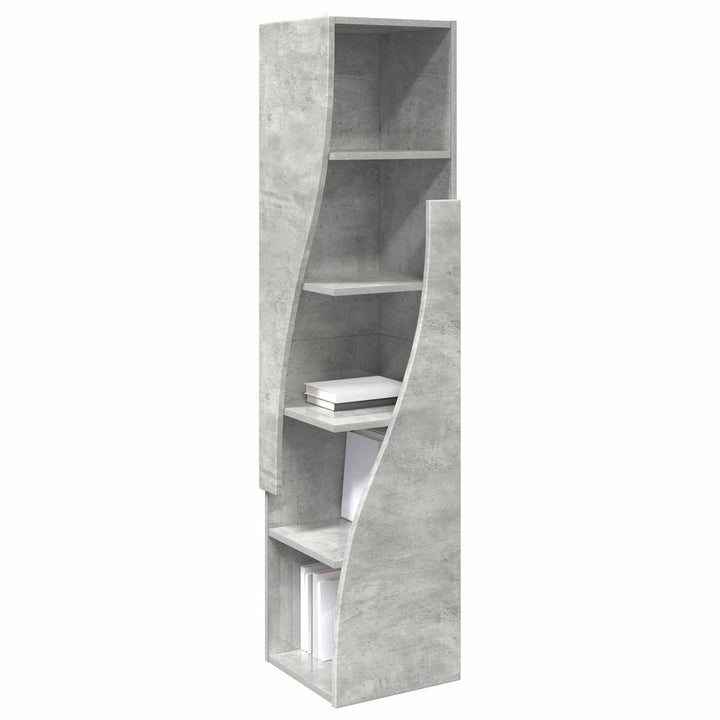 Hjørneskab 32x32x140cm Konstrueret træ Beton Grå