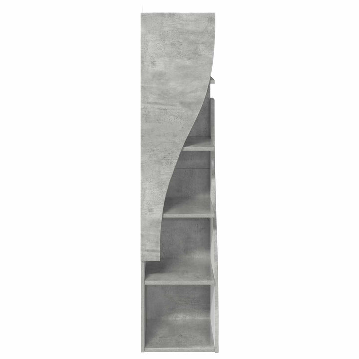 Hjørneskab 32x32x140cm Konstrueret træ Beton Grå