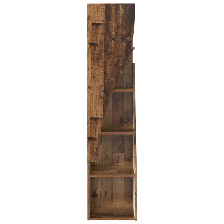 Hjørneskab 32x32x140cm Konstrueret træ Gammelt træ