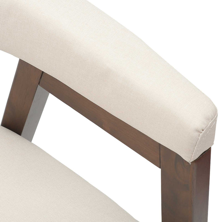 Spisestole 2 stk. Massiv Gummitræ Lys Brun 54 x 57 x 73 cm