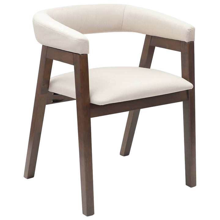 Spisestole 2 stk. Massiv Gummitræ Lys Brun 54 x 57 x 73 cm