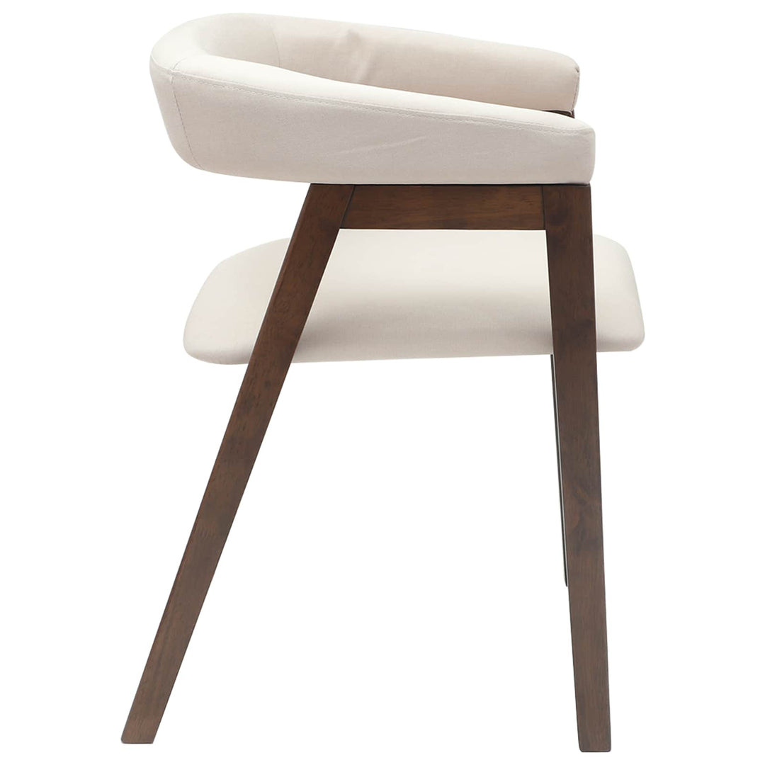 Spisestole 2 stk. Massiv Gummitræ Lys Brun 54 x 57 x 73 cm