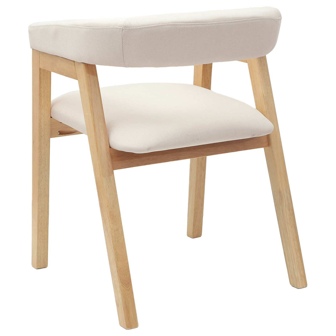 Spisestole 2 pcs Naturfarvet 54 x 57 x 73 cm Massiv Gummitræ