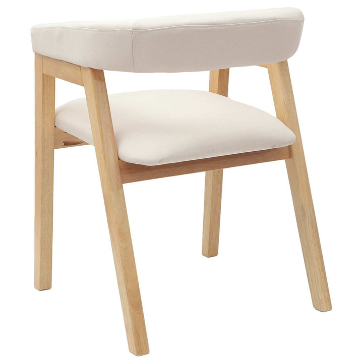 Spisestole 2 pcs Naturfarvet 54 x 57 x 73 cm Massiv Gummitræ