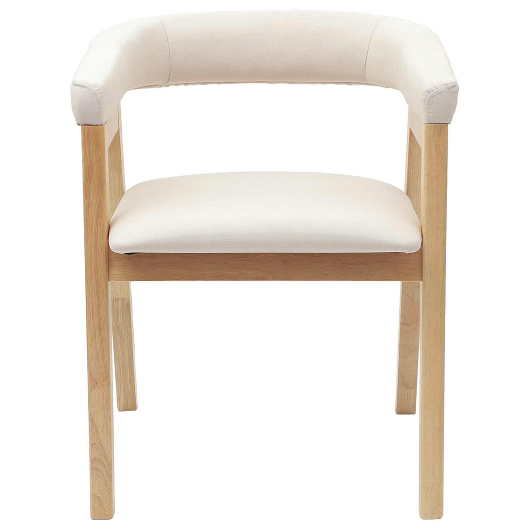 Spisestole 2 pcs Naturfarvet 54 x 57 x 73 cm Massiv Gummitræ