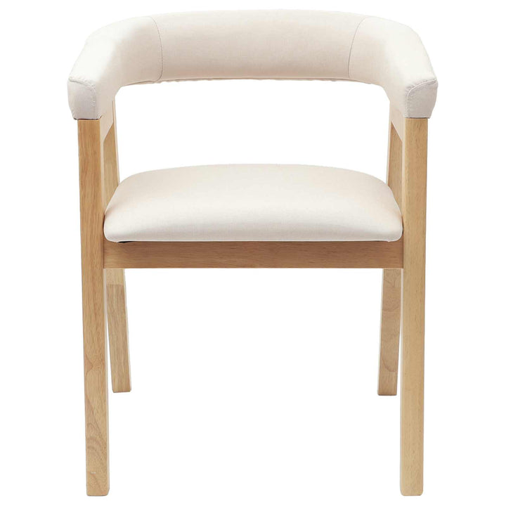 Spisestole 2 pcs Naturfarvet 54 x 57 x 73 cm Massiv Gummitræ
