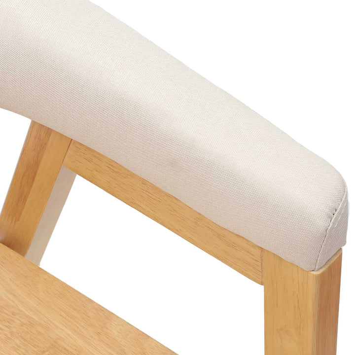 Spisestole 2 pcs Naturfarvet 54 x 57 x 73 cm Massiv Gummitræ