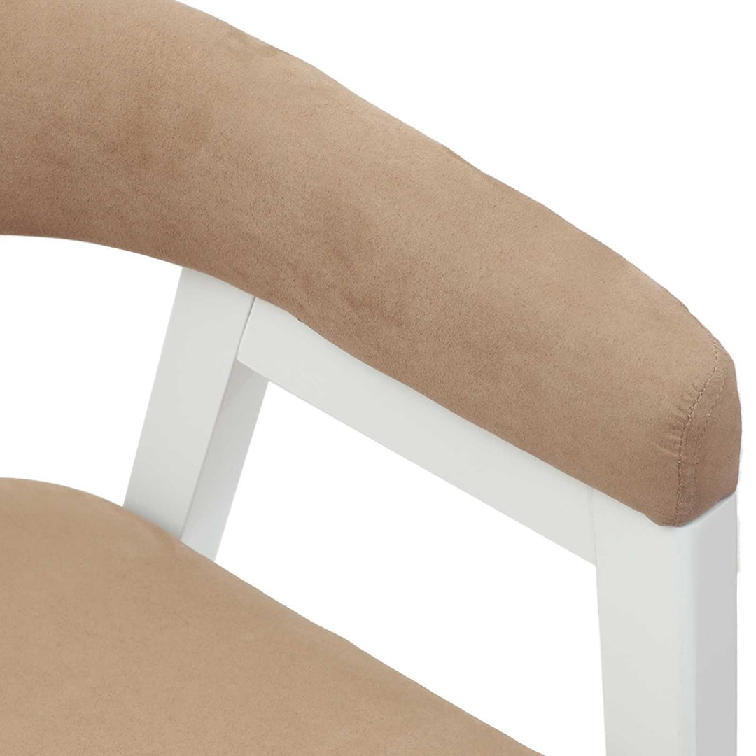 Spisestole 2 pcs Hvid 54 x 57 x 73 cm Massiv Gummitræ