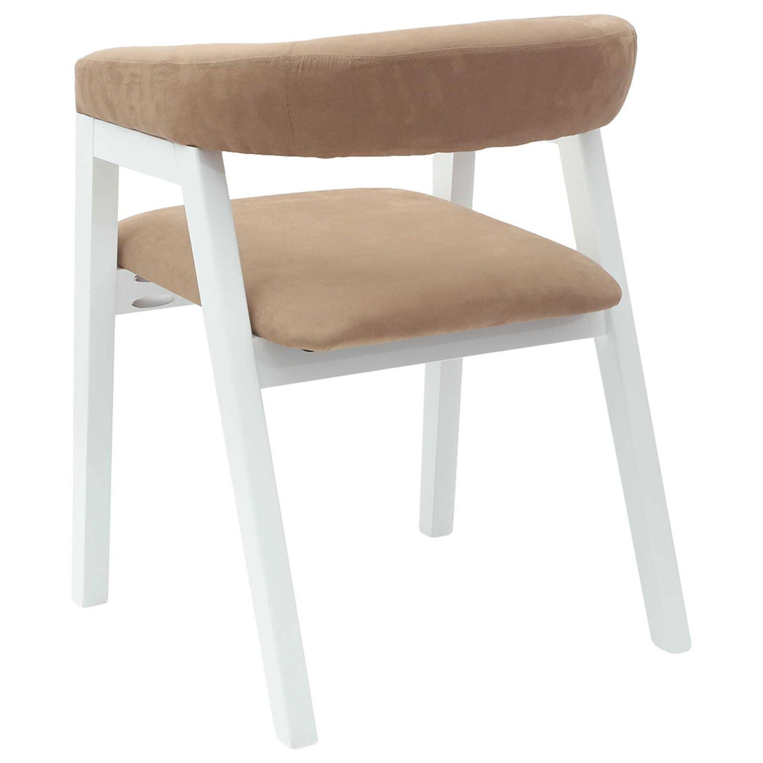 Spisestole 2 pcs Hvid 54 x 57 x 73 cm Massiv Gummitræ