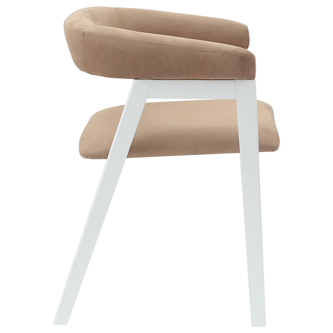Spisestole 2 pcs Hvid 54 x 57 x 73 cm Massiv Gummitræ