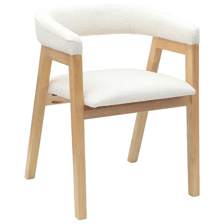 Spisestole 2 pcs Naturfarvet 54 x 57 x 73 cm Massiv Gummitræ