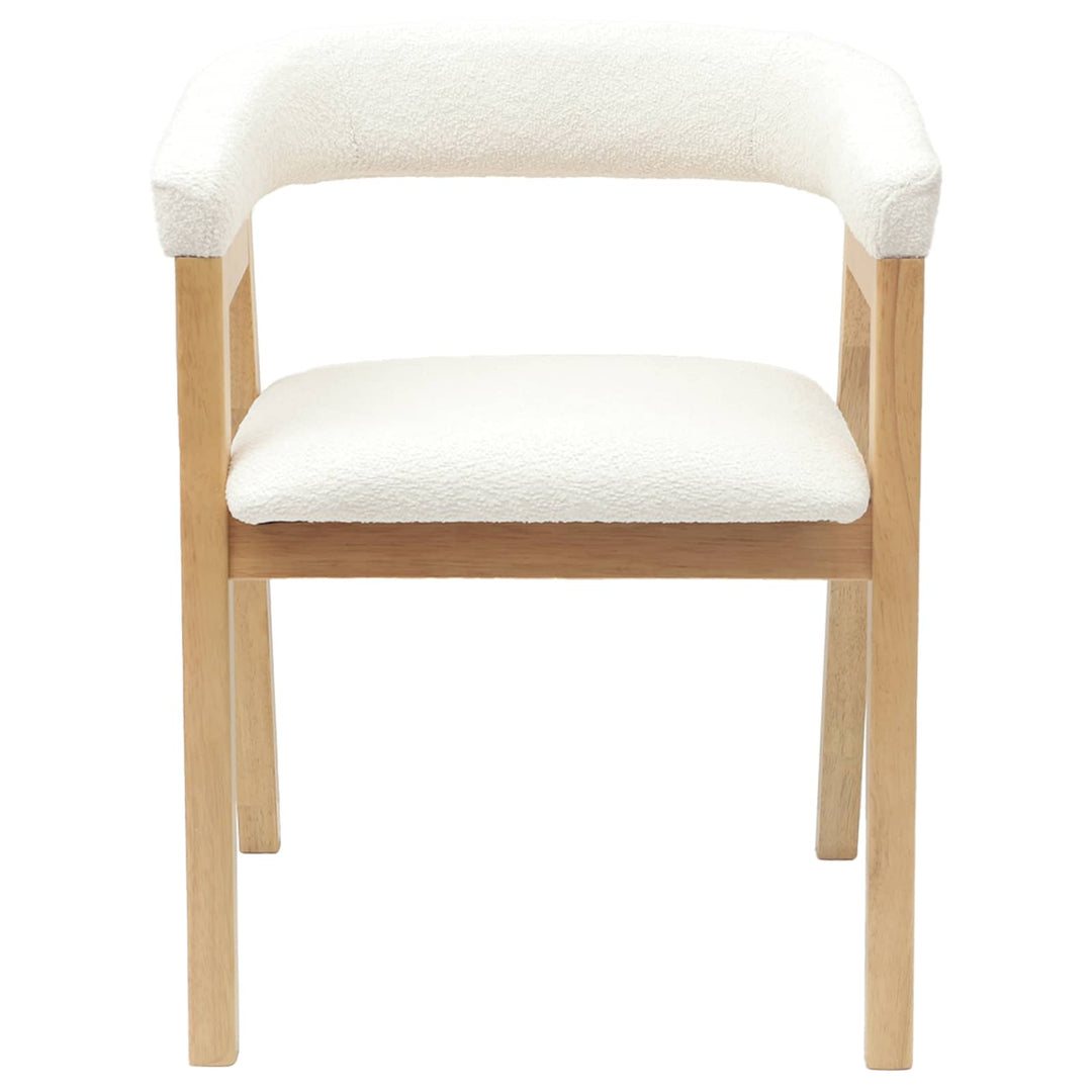 Spisestole 2 pcs Naturfarvet 54 x 57 x 73 cm Massiv Gummitræ