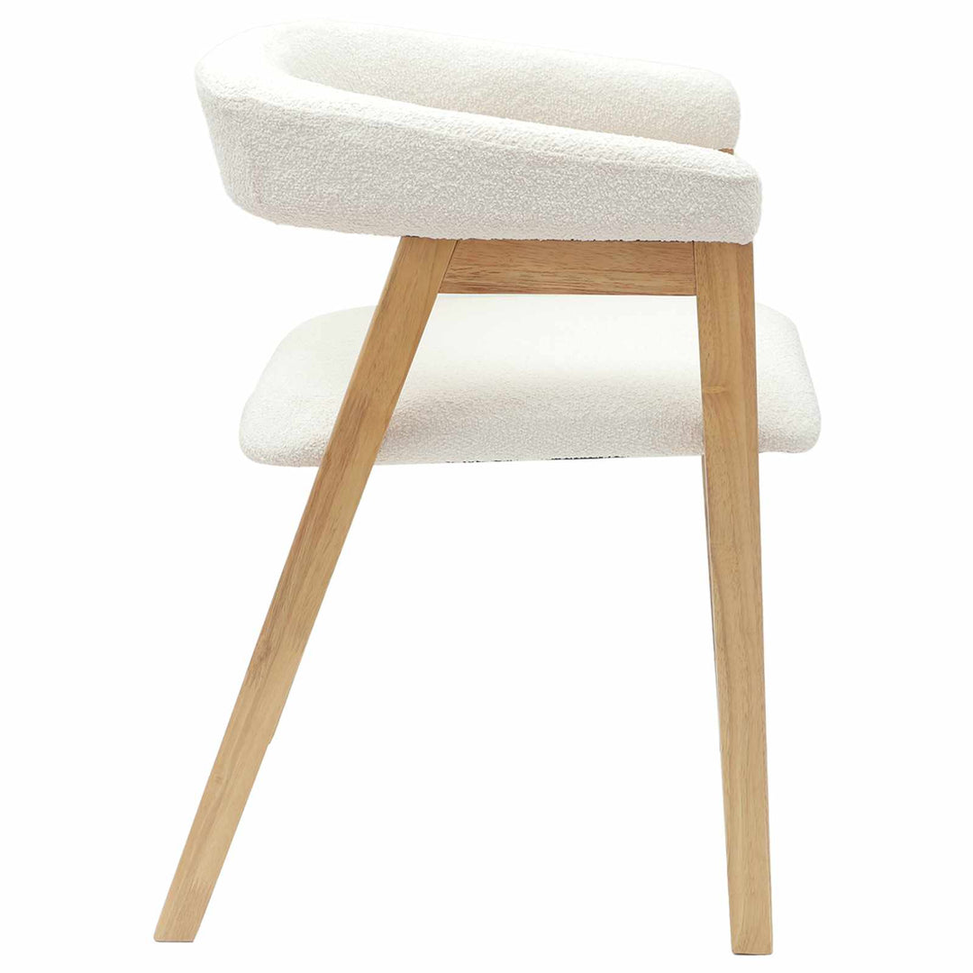 Spisestole 2 pcs Naturfarvet 54 x 57 x 73 cm Massiv Gummitræ