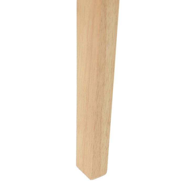Spisestole 2 pcs Naturfarvet 42 x 47,5 x 81 cm Massiv Gummitræ