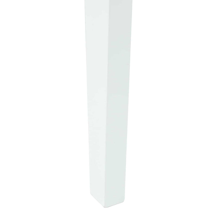 Spisestole 2 pcs Hvid 42 x 47,5 x 81 cm Massiv Gummitræ