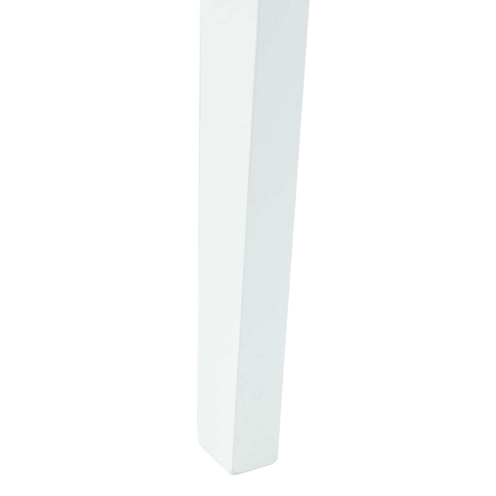 Spisestole 2 pcs Hvid 42 x 47,5 x 81 cm Massiv Gummitræ
