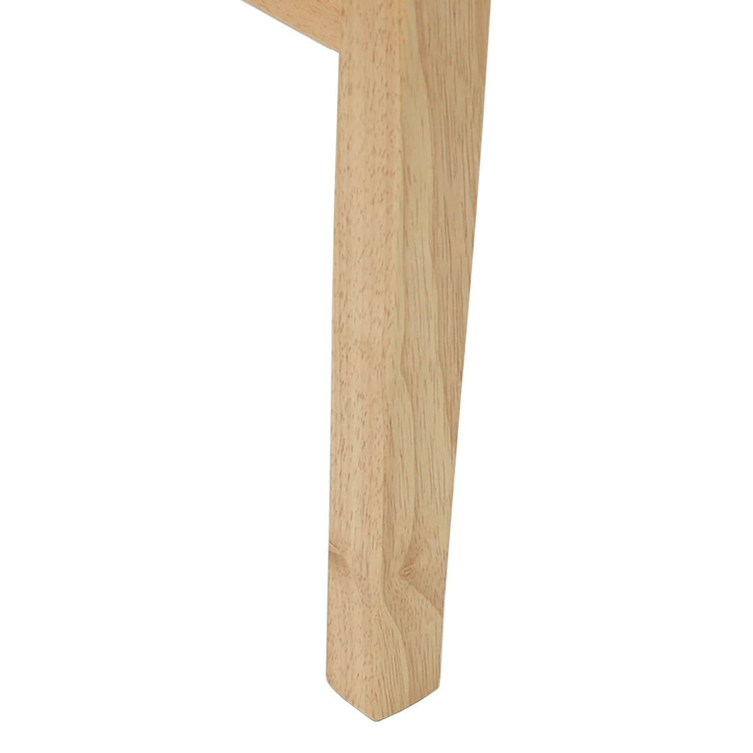 Spisestole 2 pcs Naturfarvet 43 x 54 x 89 cm Massiv Gummitræ
