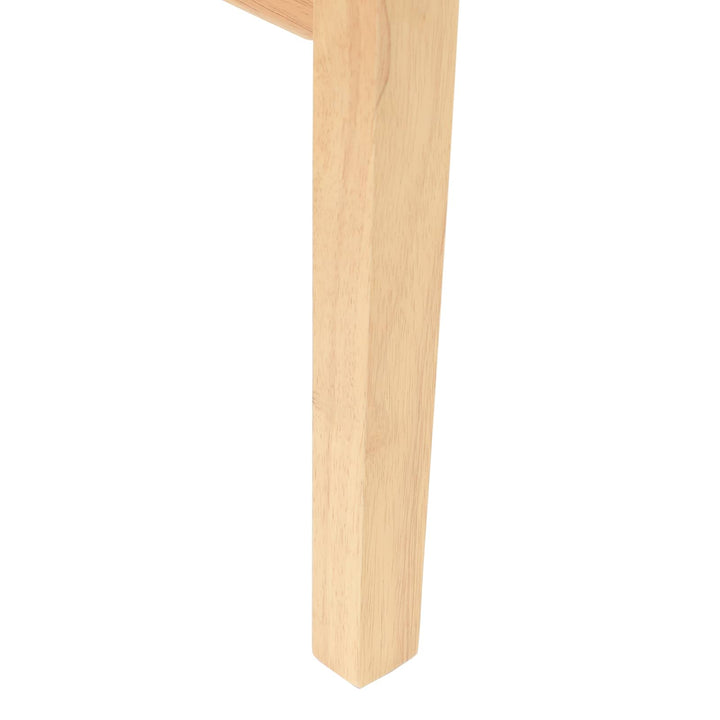 Spisestole 2 pcs Naturfarvet 43 x 54 x 89 cm Massiv Gummitræ