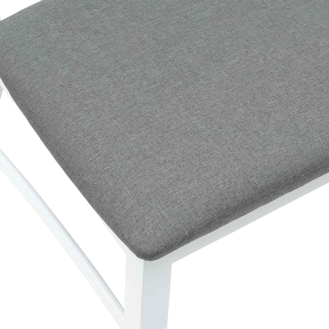 Spisestole 2 pcs Hvid 43 x 54 x 89 cm Massiv Gummitræ