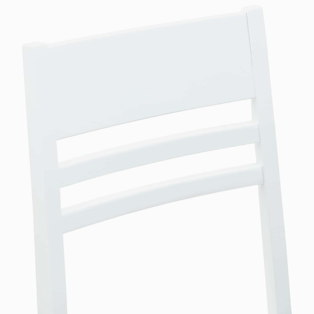 Spisestole 2 pcs Hvid 43 x 54 x 89 cm Massiv Gummitræ