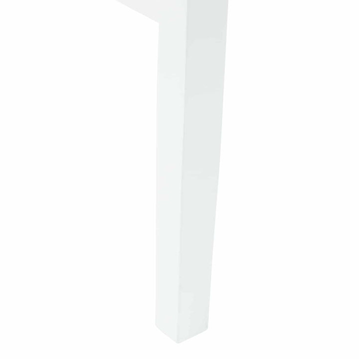 Spisestole 2 pcs Hvid 43 x 54 x 89 cm Massiv Gummitræ