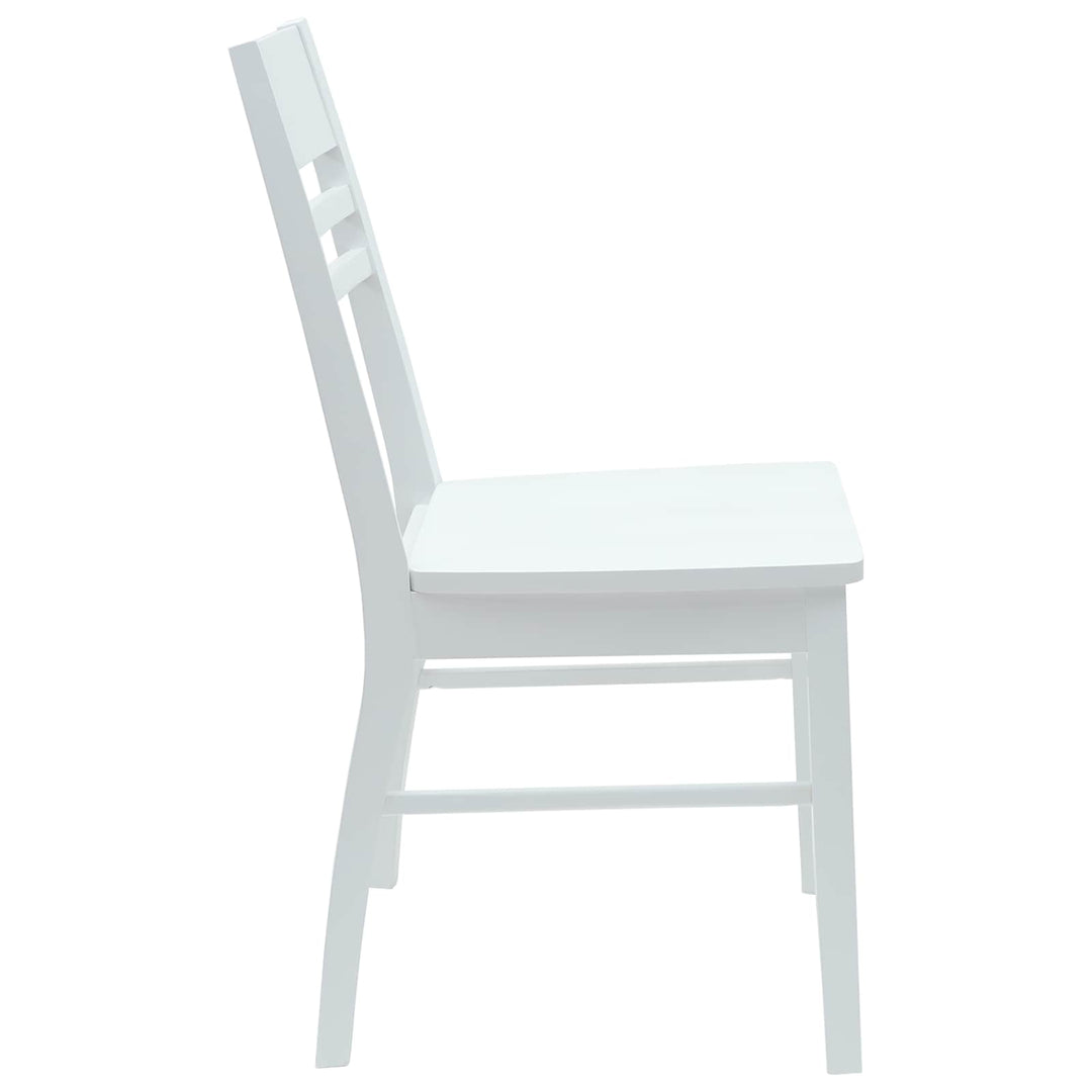 Spisestole 2 pcs Hvid 43 x 54 x 89 cm Massiv Gummitræ